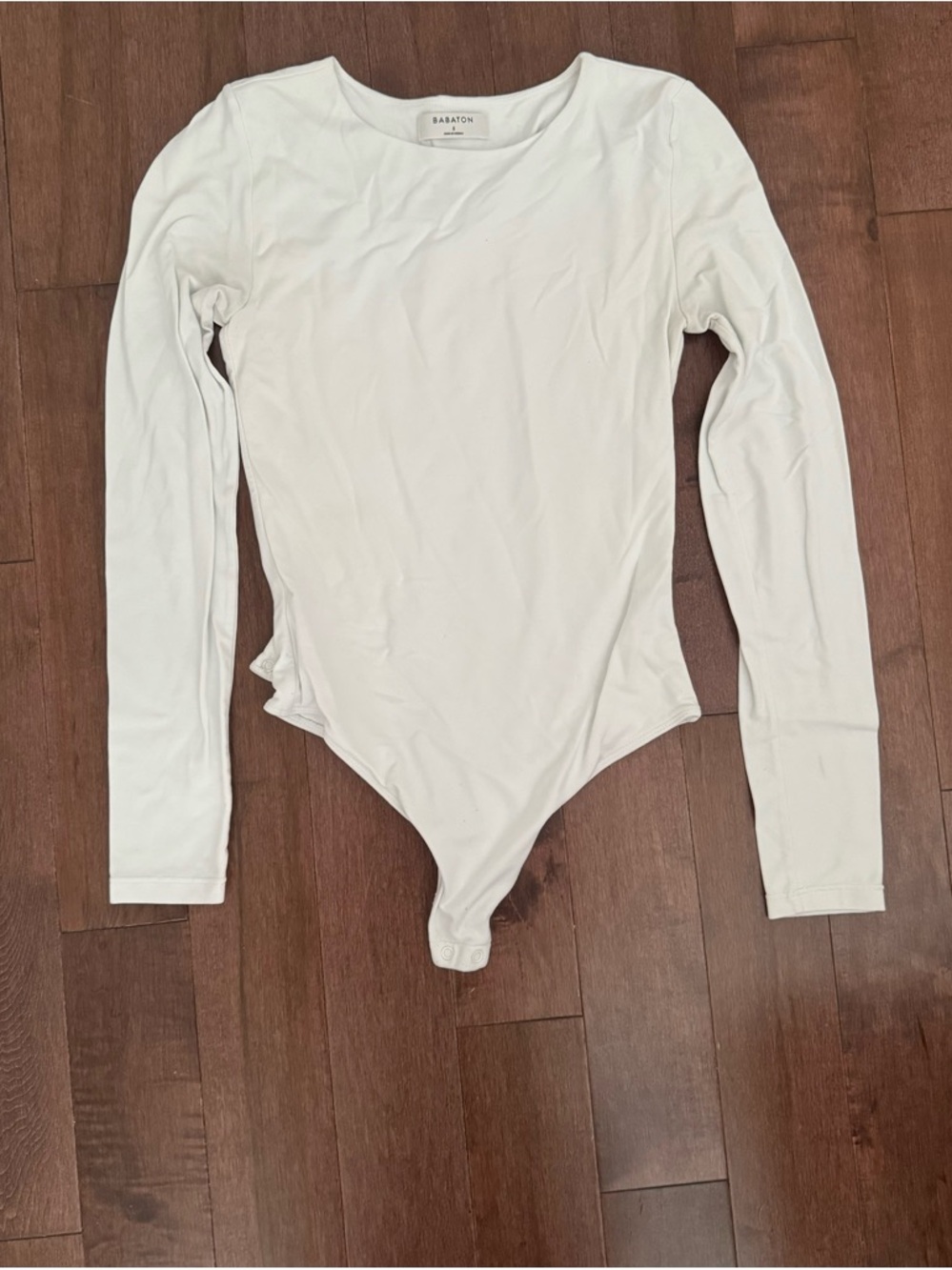 Babaton Cream Long Sleeve Crew Bodysuit - Picture 2 of 7